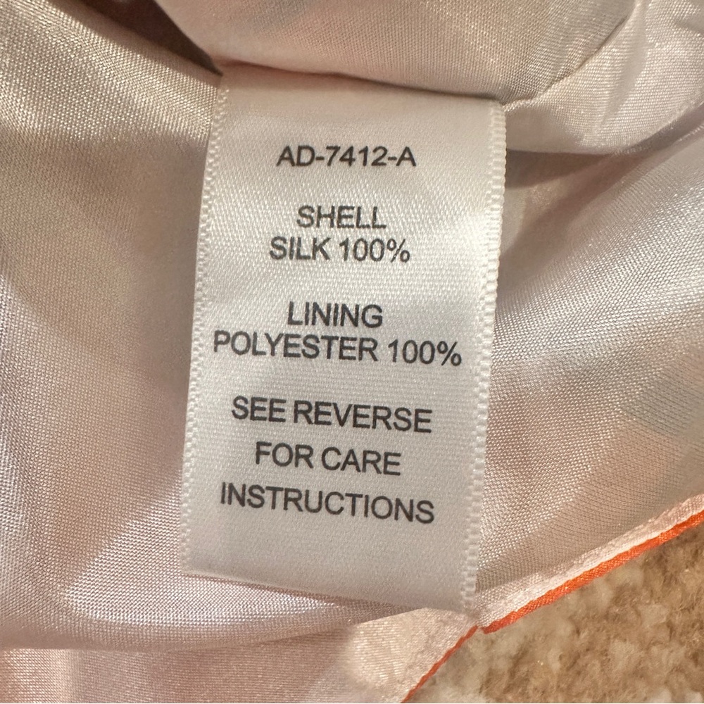 Aryn K.100% Silk Dress For Anthropologie Burnt‎ Orange and Black Sz Small - Picture 10 of 16